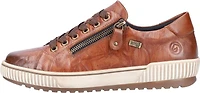 Brown Lace Up With Side Zip