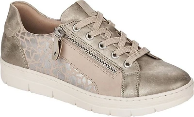Grey Giraffe Print Lace Up