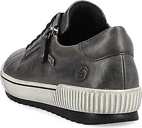 Grey Lace Up W Side Zip
