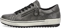 Grey Lace Up W Side Zip