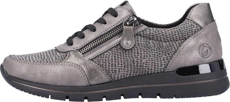 Grey Lace Up With Zip