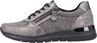 Grey Lace Up With Zip