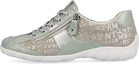 Mint Pattern Lace Up
