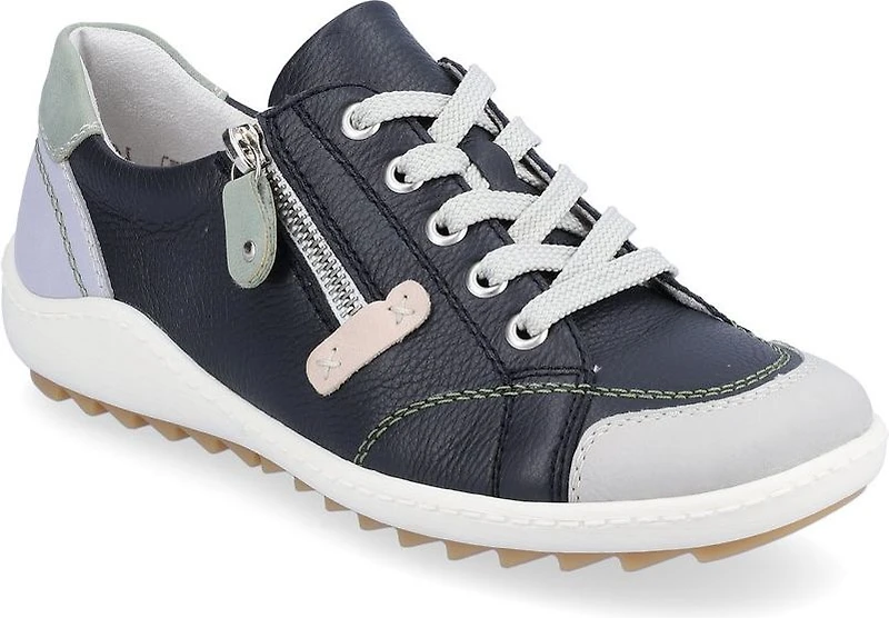 Navy Lace Up