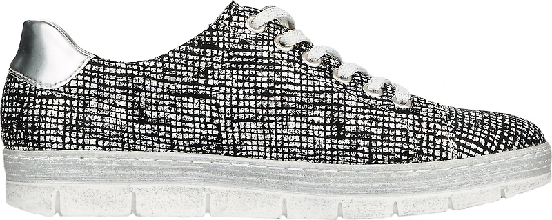 Silver/Black Lace Up