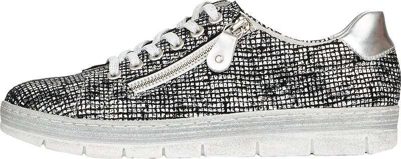 Silver/Black Lace Up