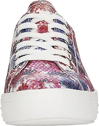 White Multi Flower Lace Up