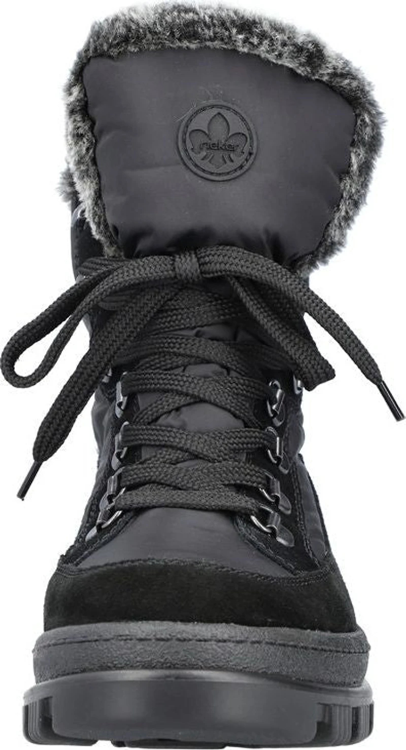 Black Flip Grip Lace Up Boot