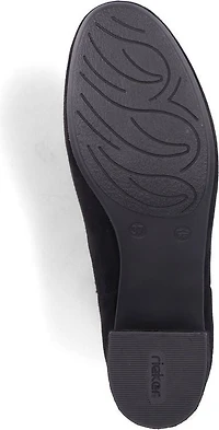Black Fur Lined W Heel