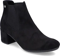Black Fur Lined W Heel
