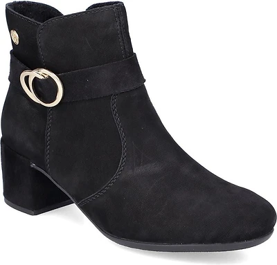 Black Fur Lined W Heel