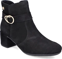 Black Fur Lined W Heel