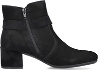 Black Fur Lined W Heel