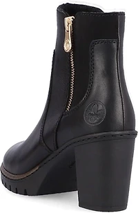 Black Side Zip High Heel