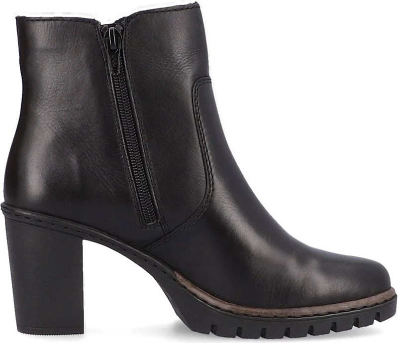 Black Side Zip High Heel