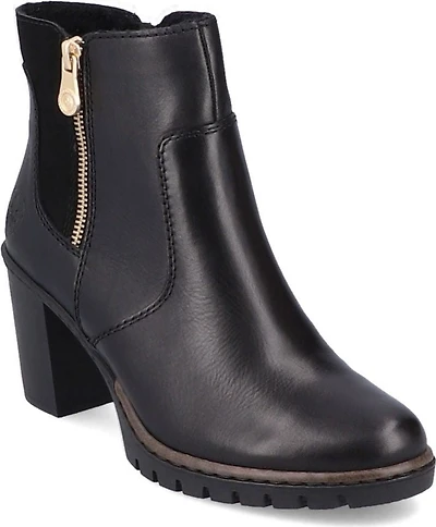 Black Side Zip High Heel