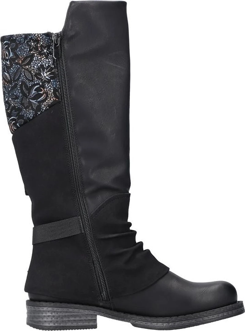 Black Tall Side Zip Boot