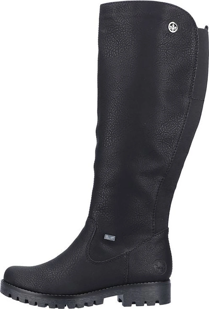 Black Tall Side Zip Boot