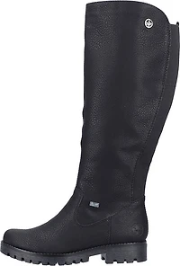 Black Tall Side Zip Boot