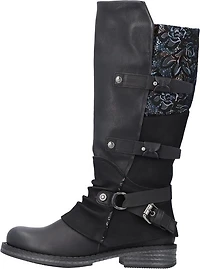 Black Tall Side Zip Boot