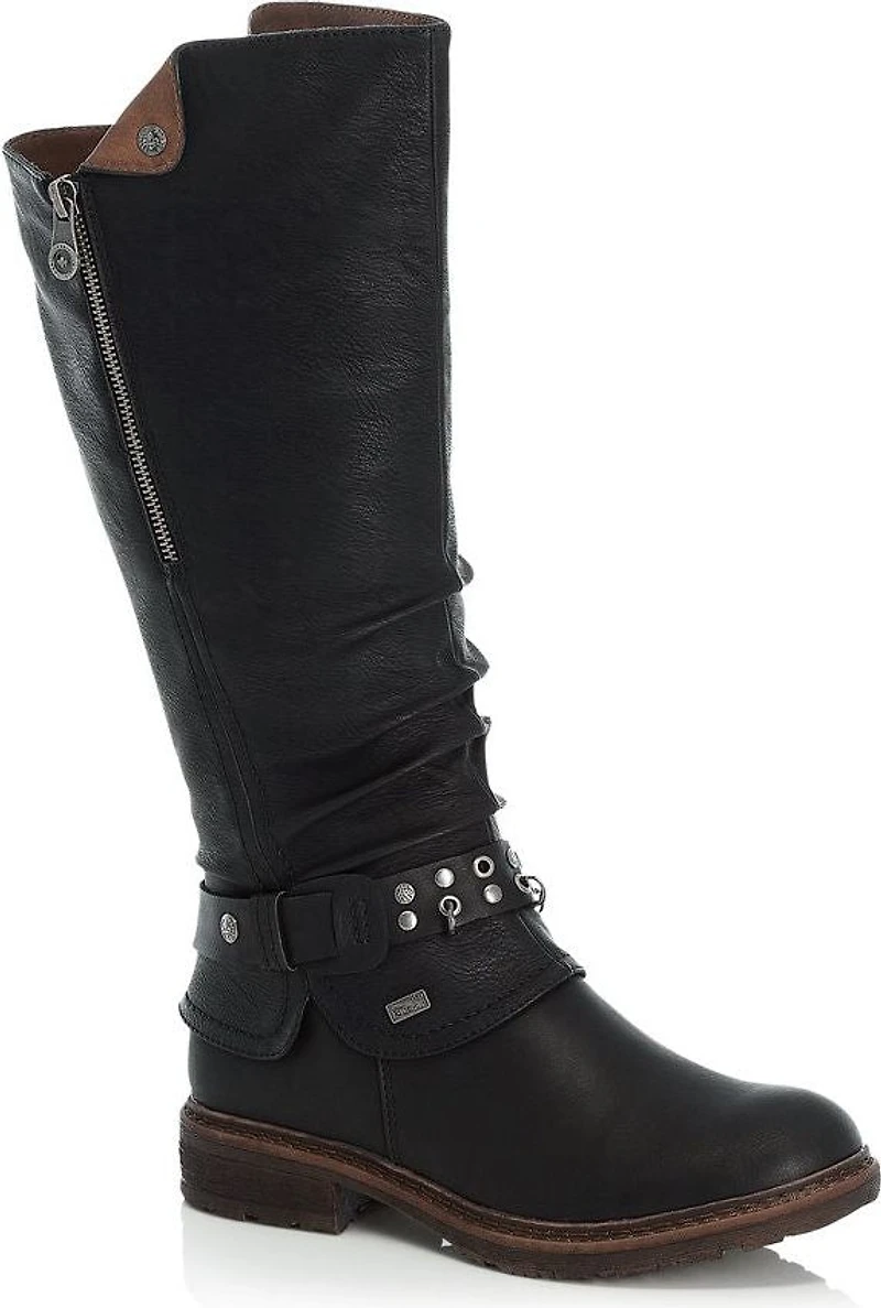 Black Tall Warm Lined Boot