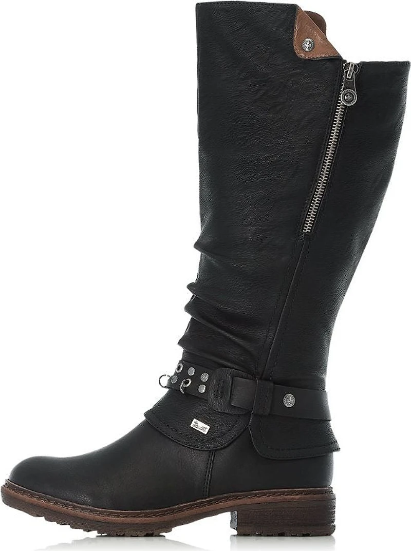 Black Tall Warm Lined Boot