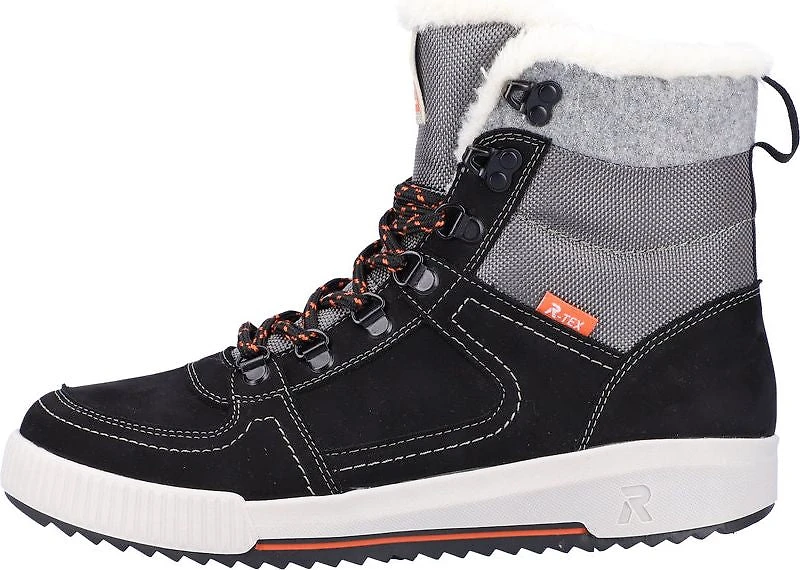 Black/Grey Warm Lined Boot