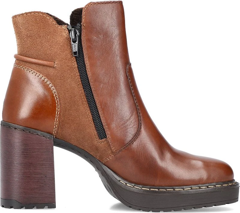Brown Fur Lined W Heel