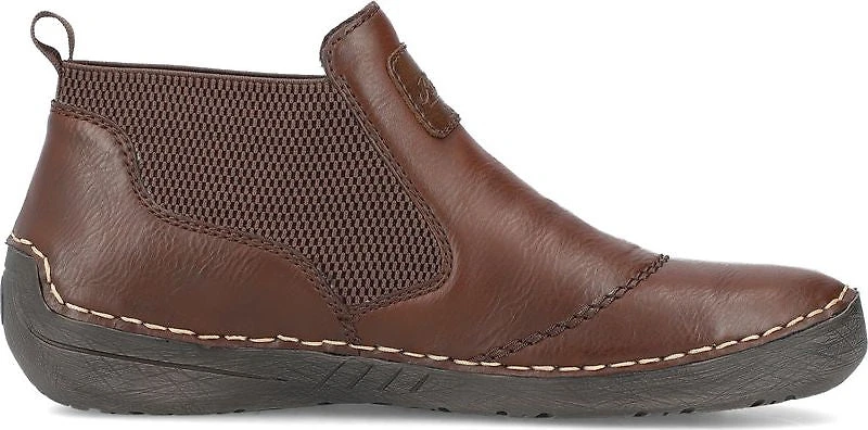 Brown Slip On Ankle Boot