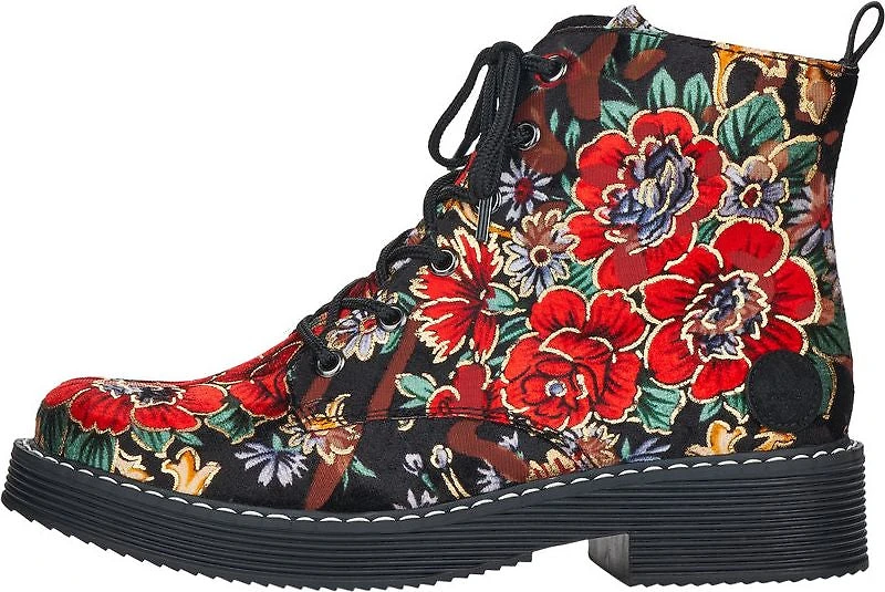 Floral Military Boot