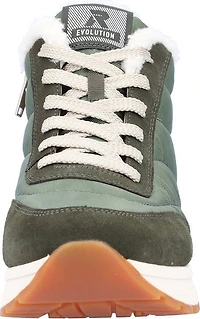 Green Warm Lined Ankle Boot