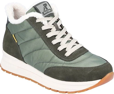Green Warm Lined Ankle Boot
