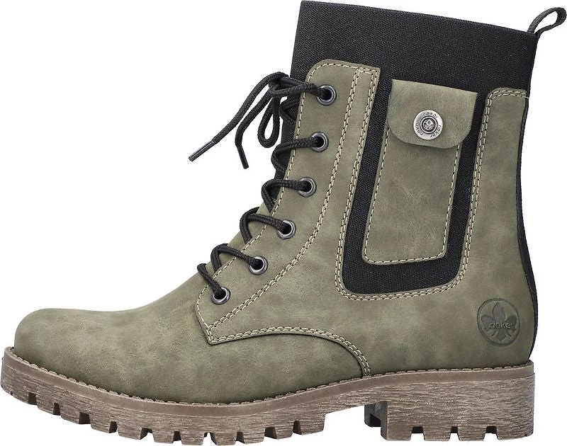 Grey Lace Up Boot