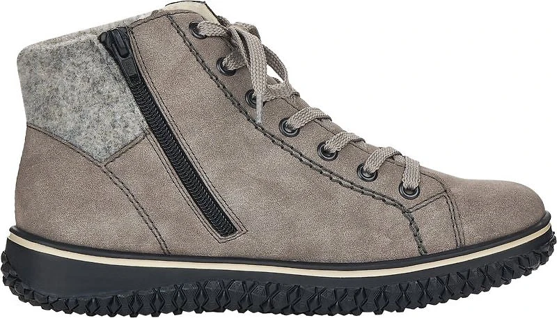 Grey Short Lace Up Boot