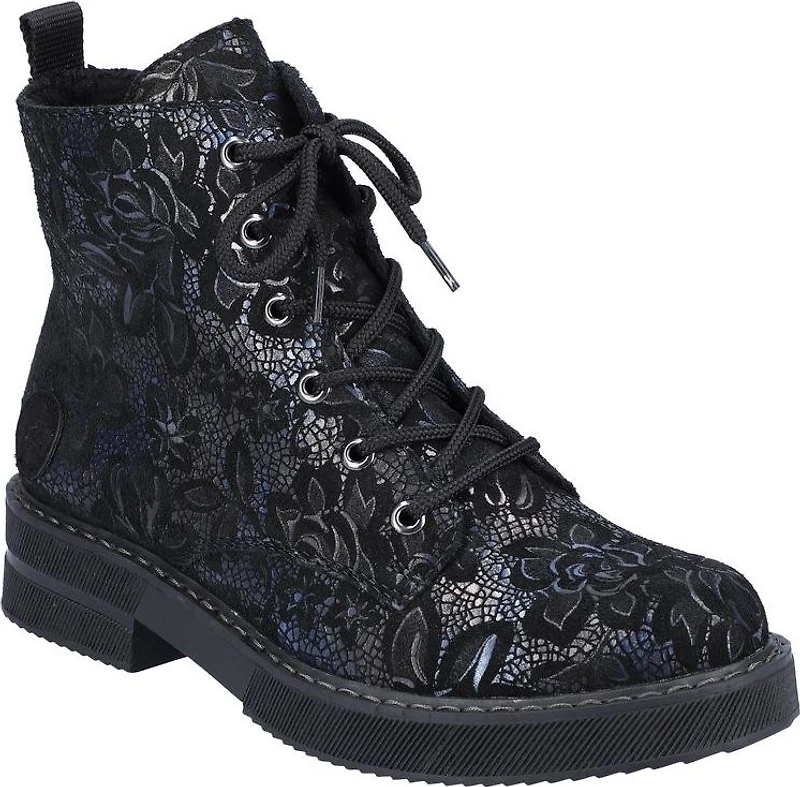 Navy/Black Military Boot