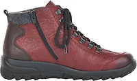 Red Short Lace Up Boot