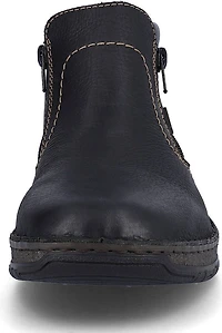 Warm Ankle Side Zip Boot Black