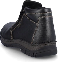 Warm Ankle Side Zip Boot Black