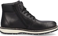 Warm Lined Lace Up Black
