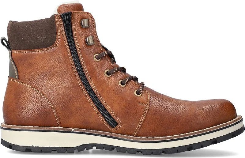 Warm Lined Lace Up Boot Toffee