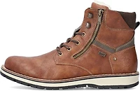 Warm Lined Lace Up Boot Toffee