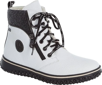 White Lace Up Boot