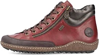 Wine Lace Up Ankle Boot