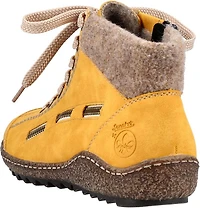Yellow Lace Up Boot