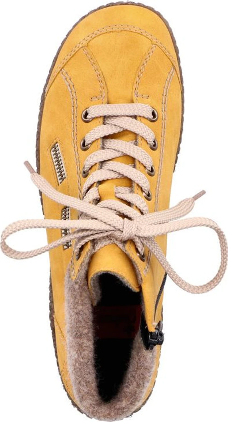 Yellow Lace Up Boot