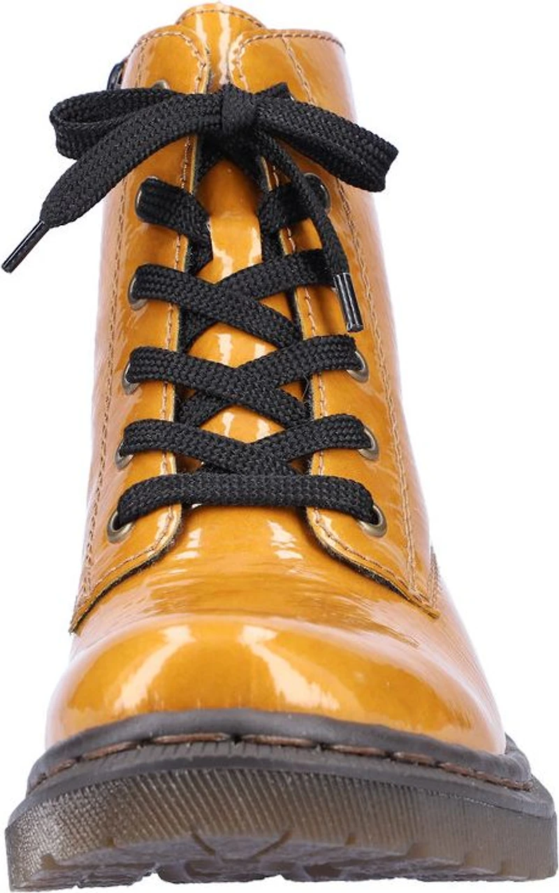 Yellow Lace Up Boot