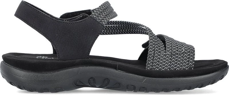 Black Cross Strap Sandal