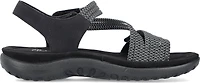 Black Cross Strap Sandal