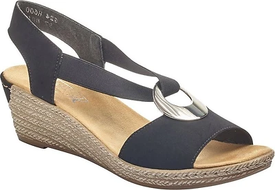 Black Wedge Sling Back