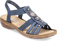 Blue Beaded Slingback